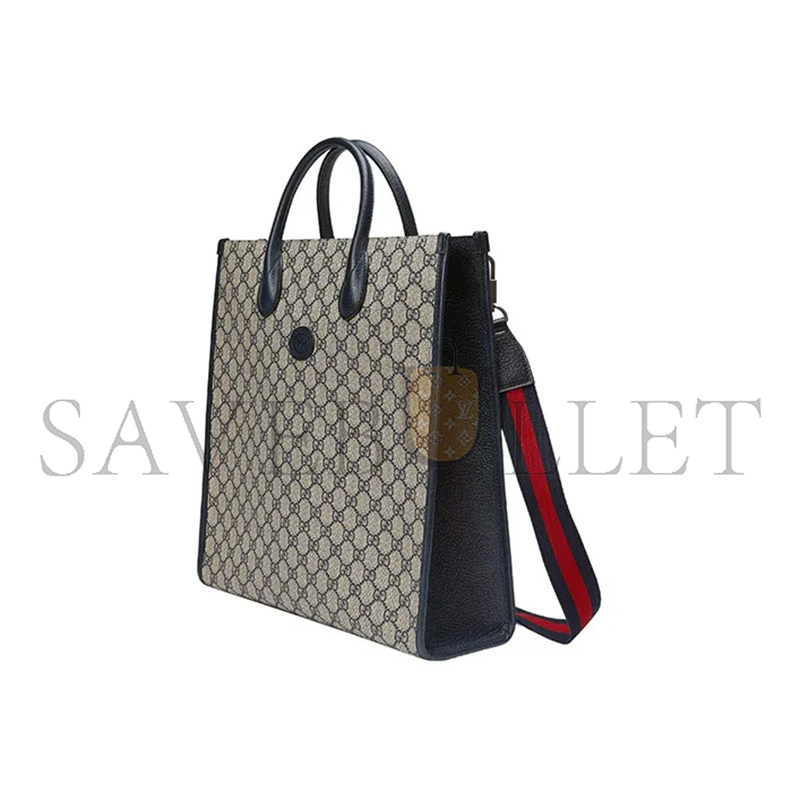 GUCCI MEDIUM TOTE BAG WITH INTERLOCKING&G 674155 (38.5*36*12cm)